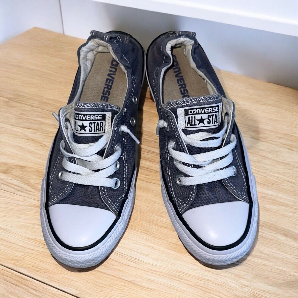 Converse All Star Shoreline Womens 6 Blue Canvas Slip On Low Top Sneakers 537080